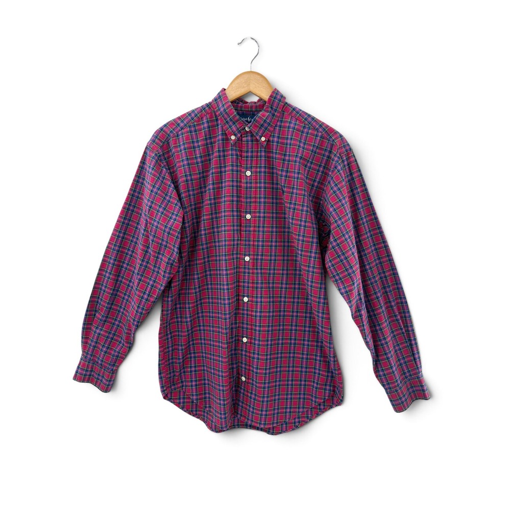 Ralph Lauren XL Tartan Plaind Cotton Button Down Shirt Long Sleeve XL Fall